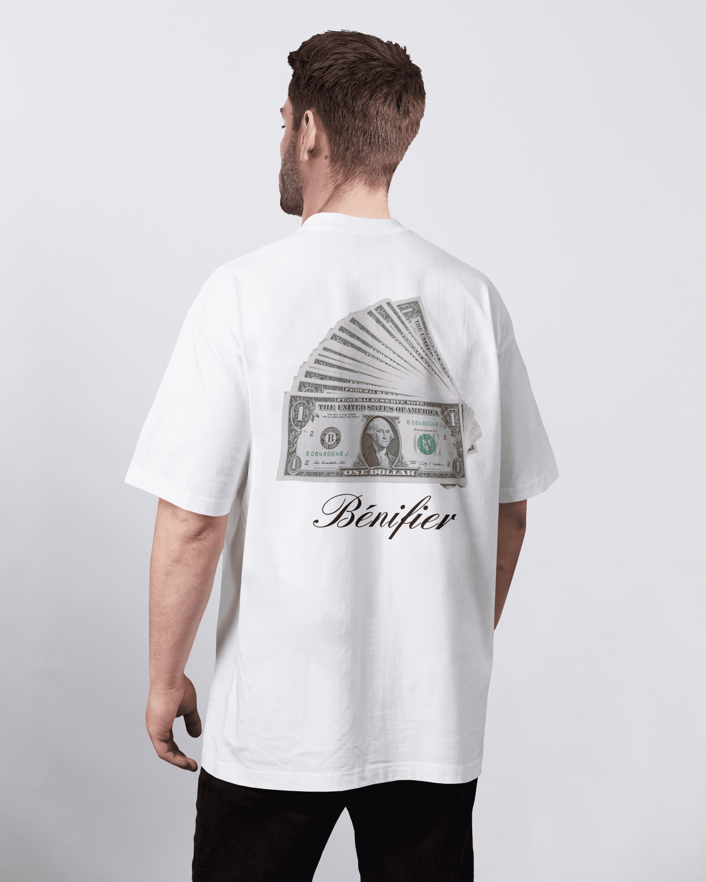 T-SHIRT "DOLLAR" WHITE