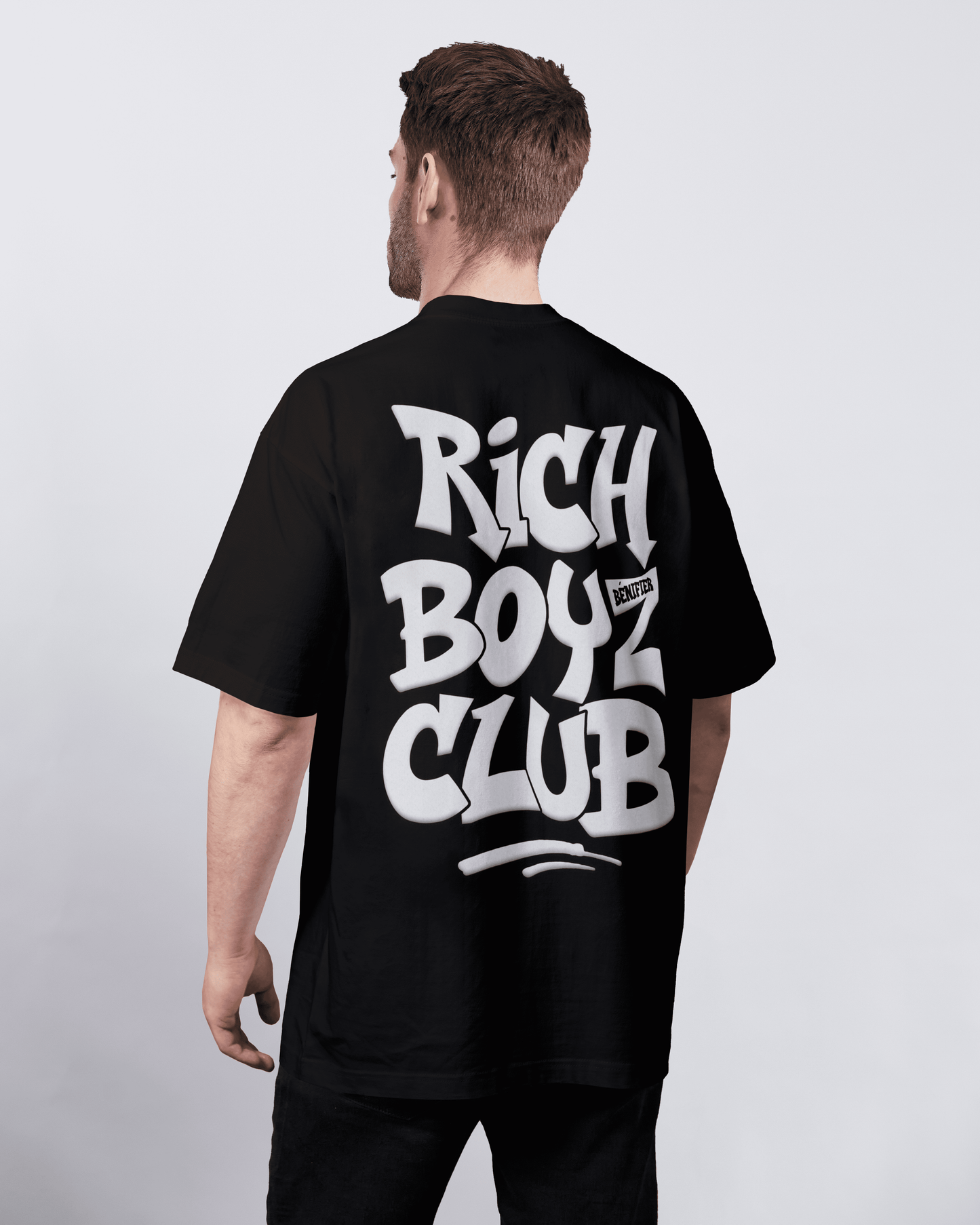 T-SHIRT "RICH BOYZ CLUB" BLACK