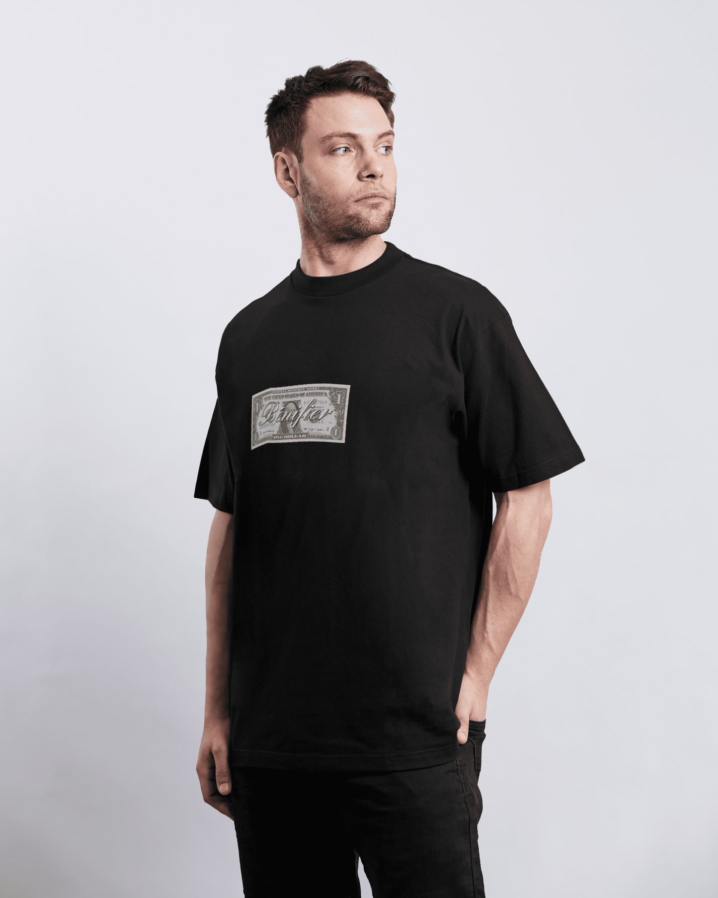 T-SHIRT "DOLLAR" BLACK