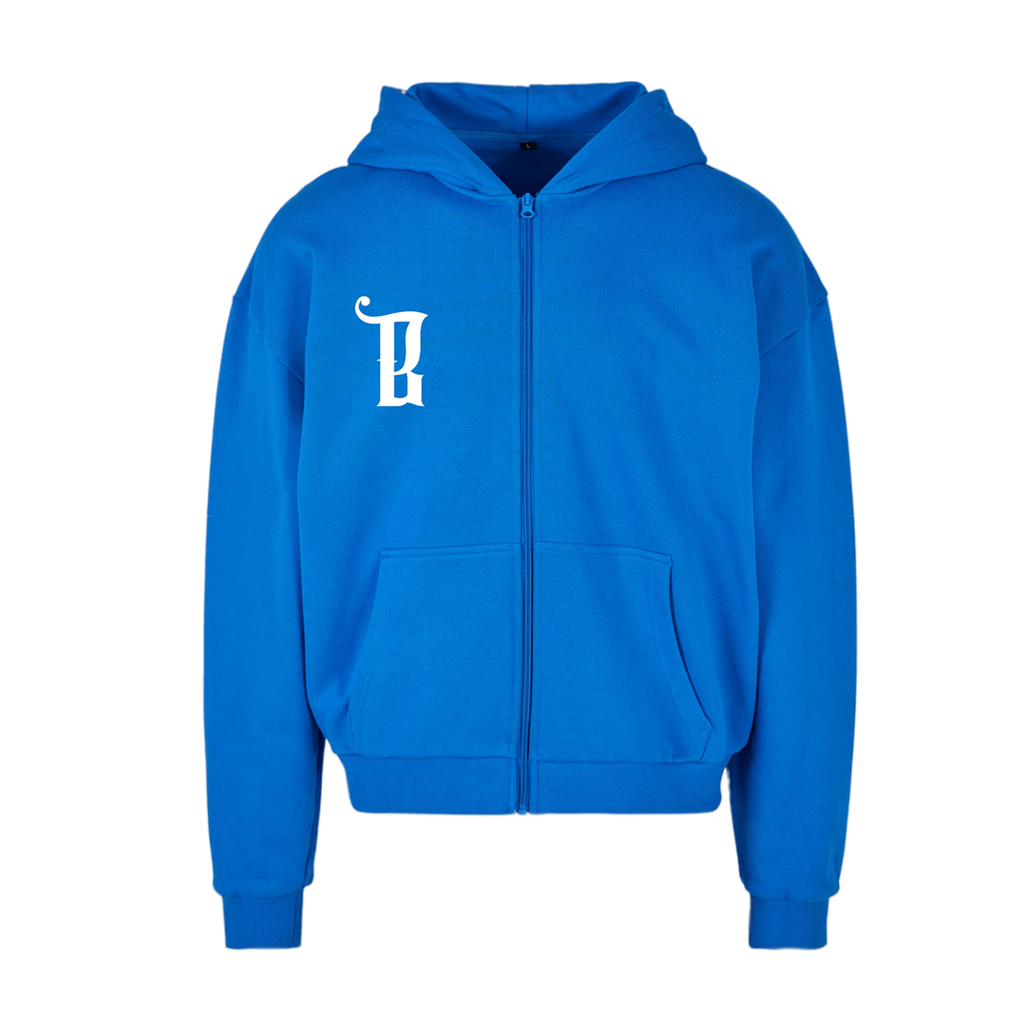 ZIP HOODIE "B" BLUE