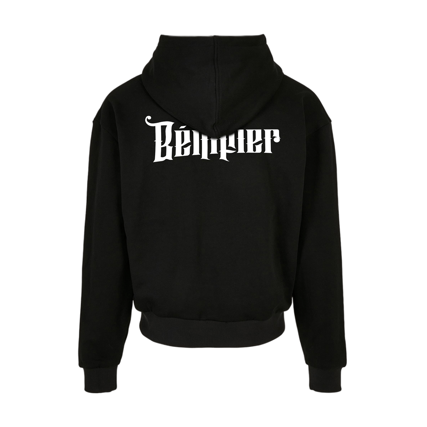 ZIP HOODIE "B" BLACK