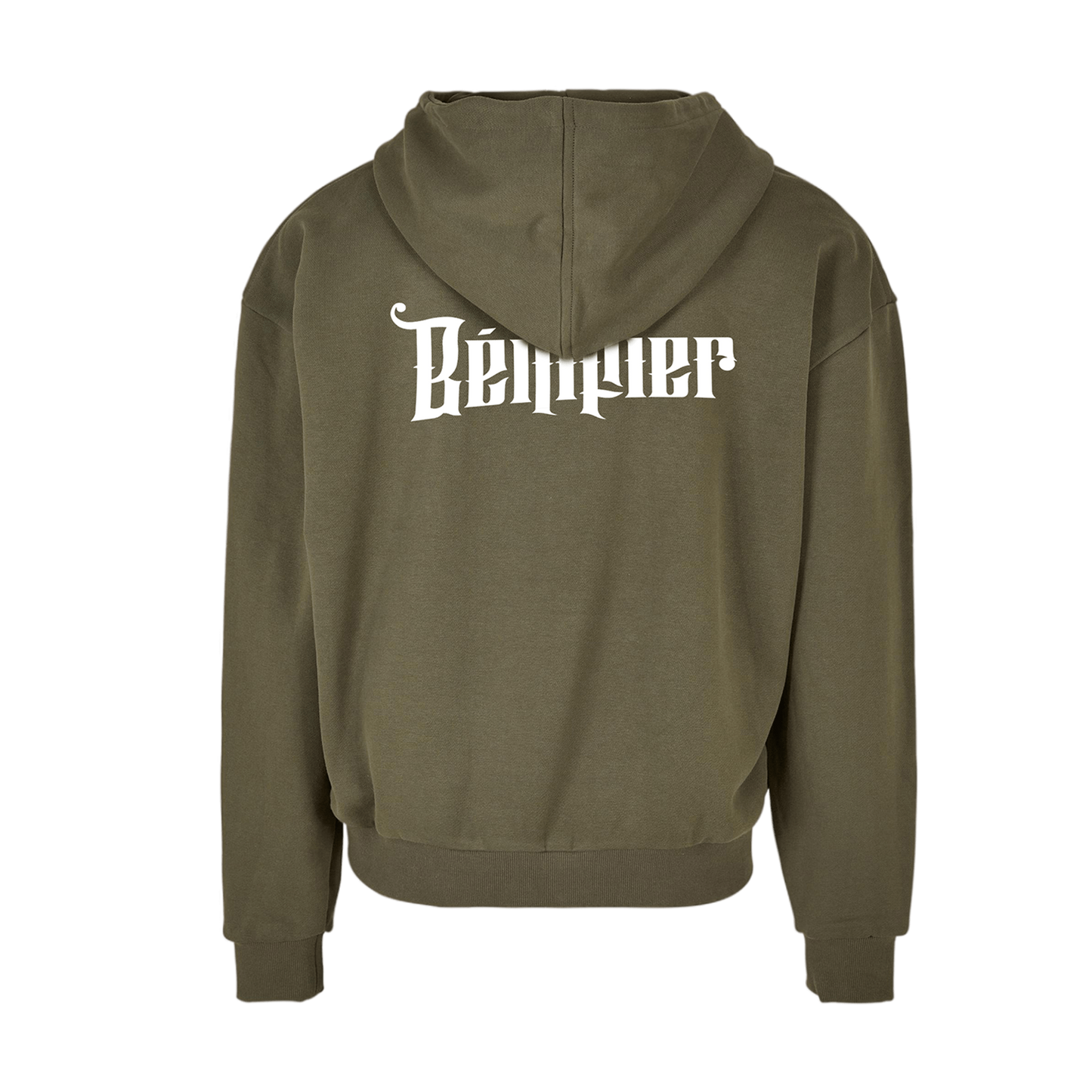 ZIP HOODIE "B" OLIVE GREEN