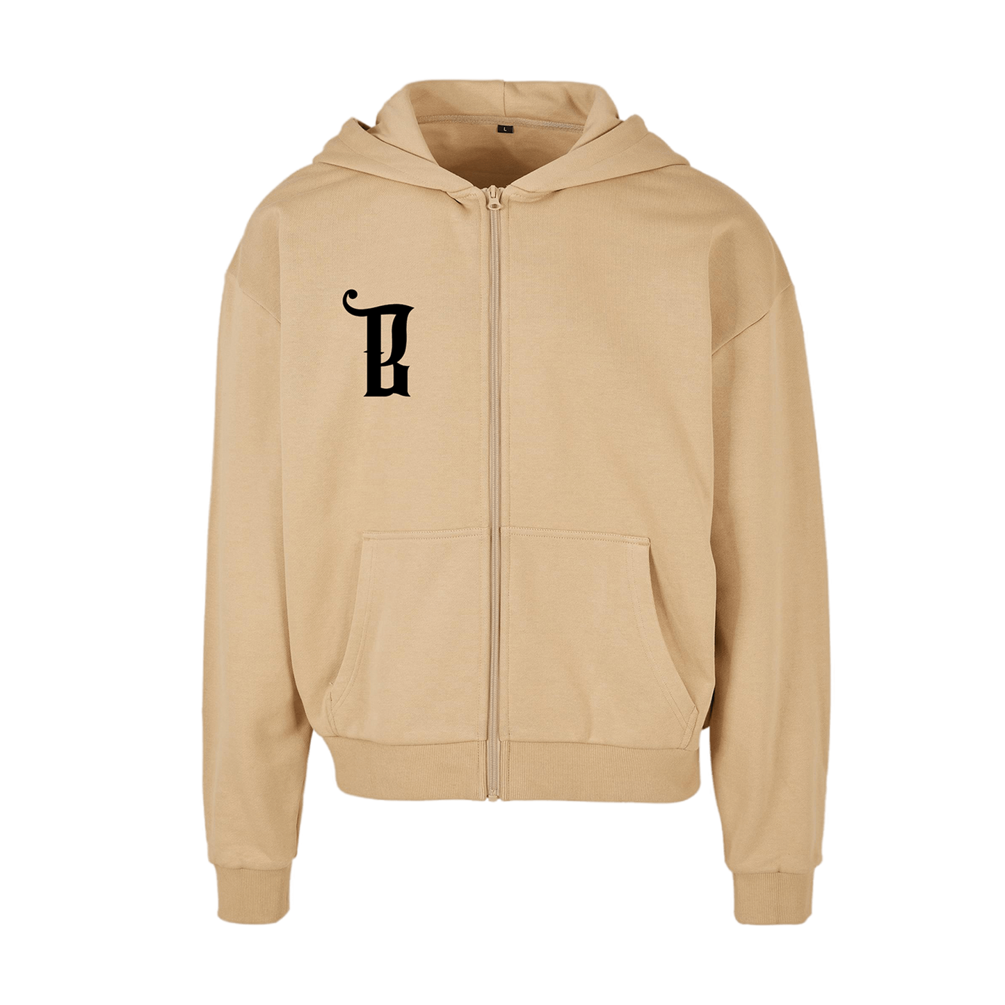 ZIP HOODIE "B" UNION BEIGE