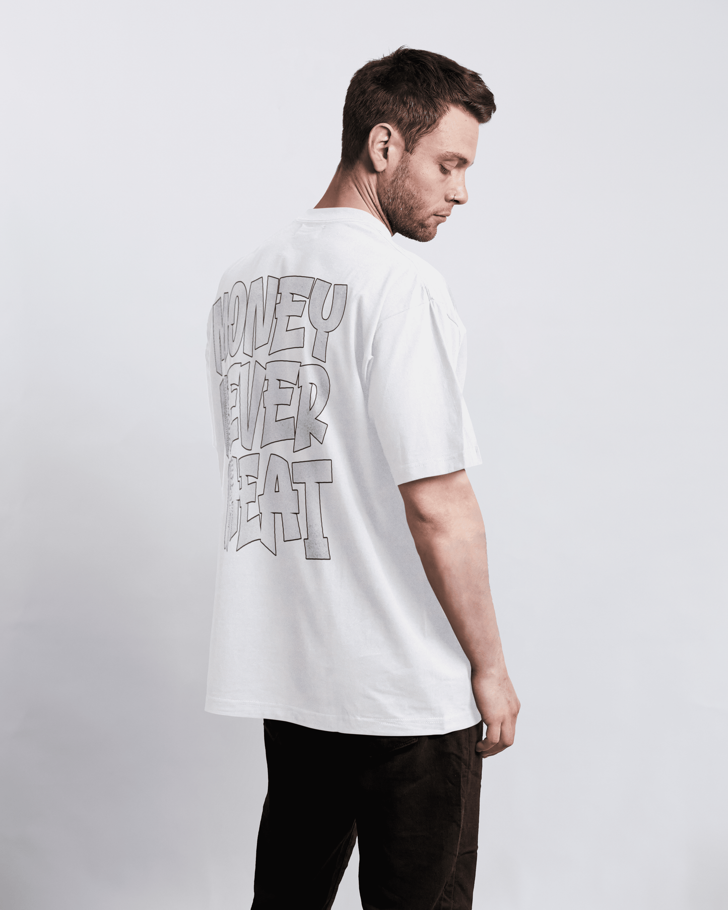T-SHIRT "MONEY NEVER CHEAT" WHITE