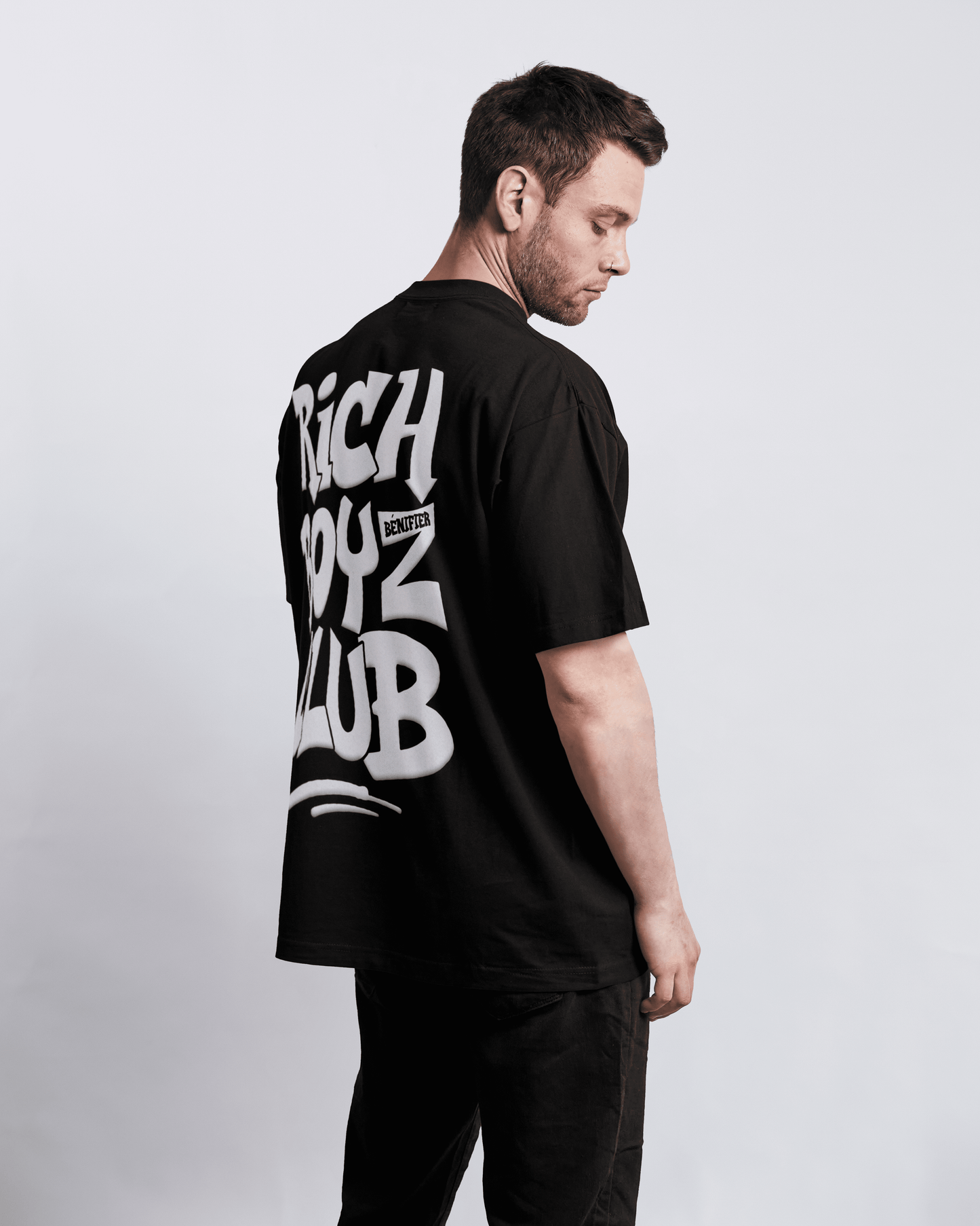 T-SHIRT "RICH BOYZ CLUB" BLACK