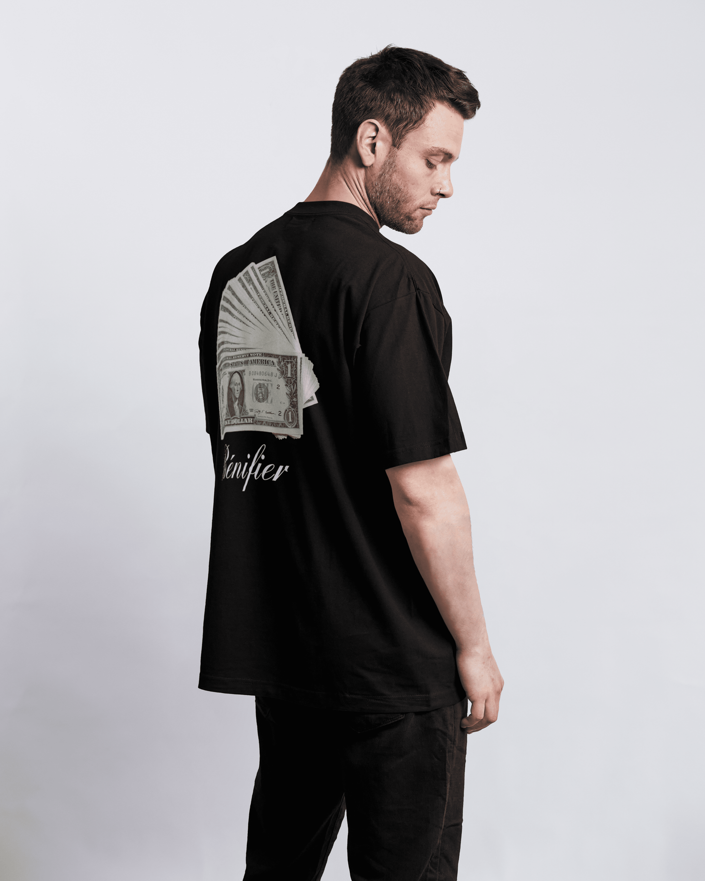 T-SHIRT "DOLLAR" BLACK