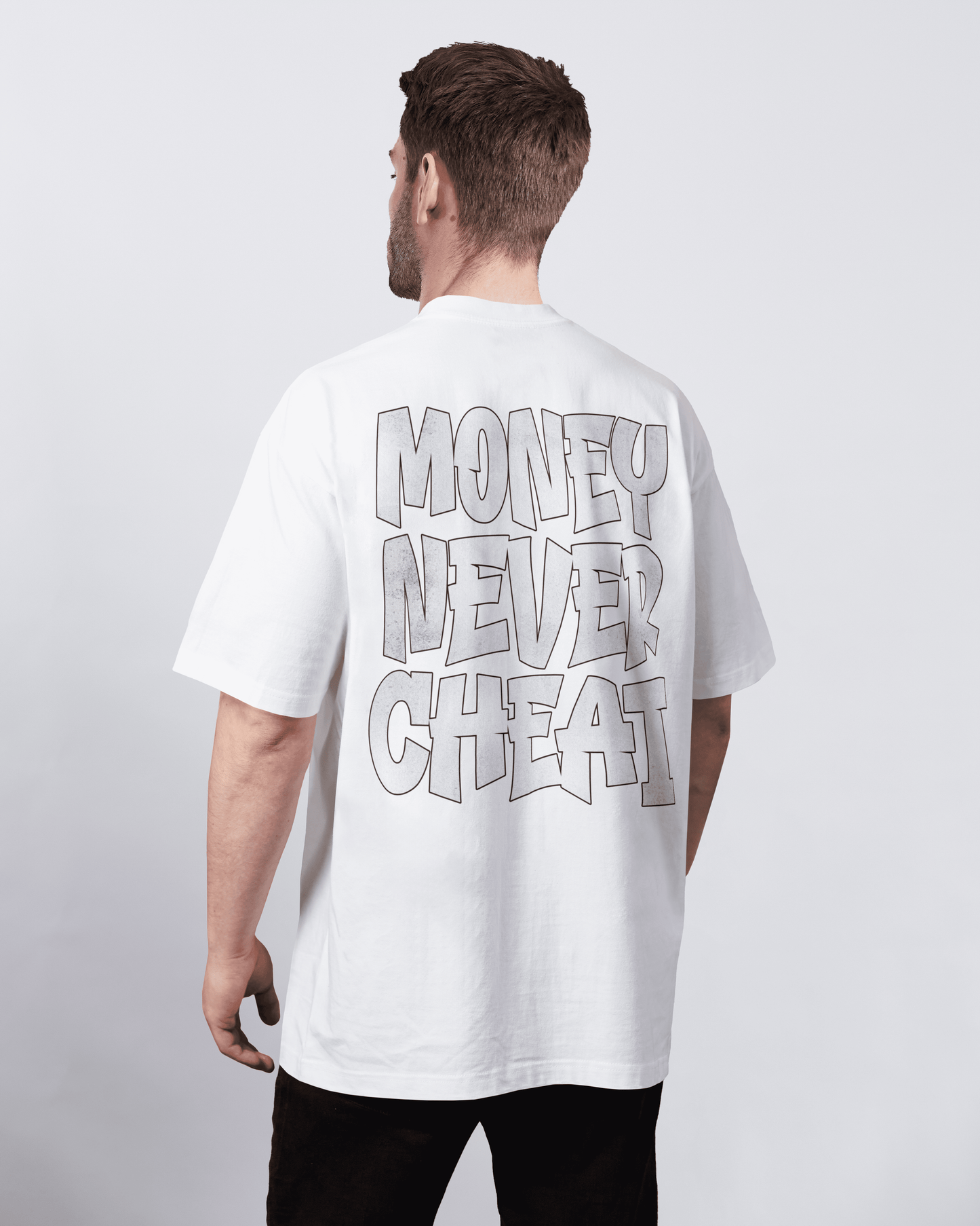 T-SHIRT "MONEY NEVER CHEAT" WHITE