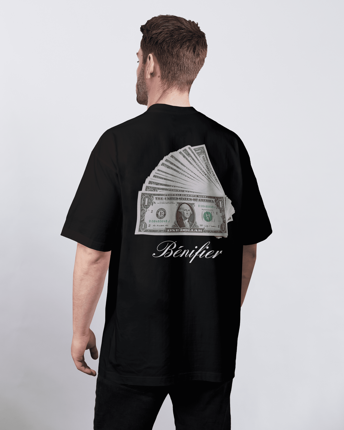T-SHIRT "DOLLAR" BLACK