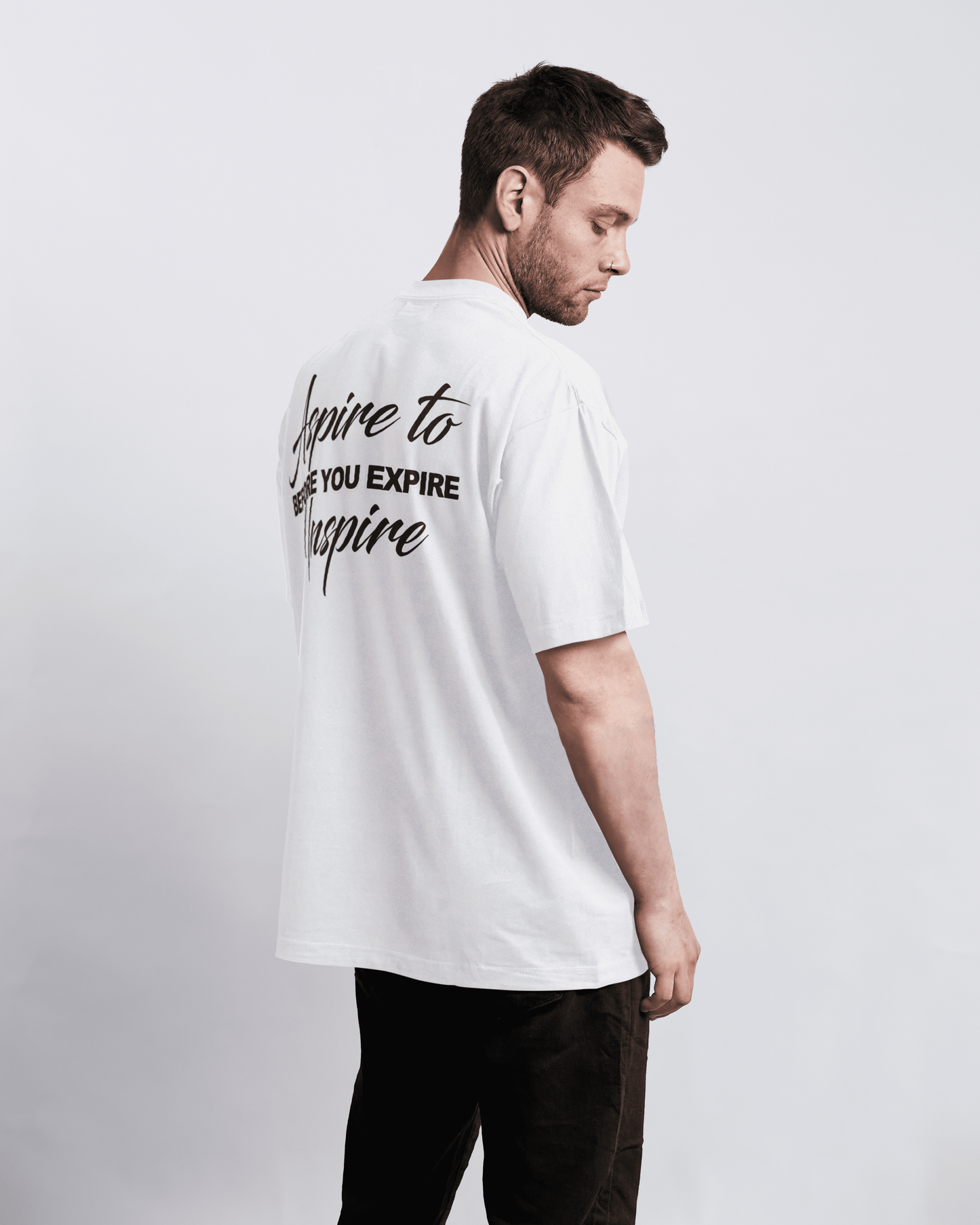 T-SHIRT "ASPIRE TO INSPIRE" WHITE