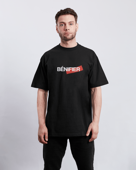 T-SHIRT "NO RICH PARENTS" BLACK