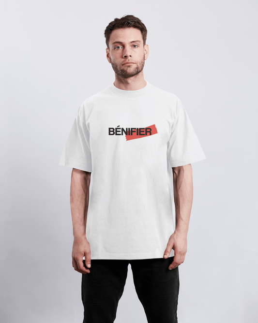 T-SHIRT "NO RICH PARENTS" WHITE