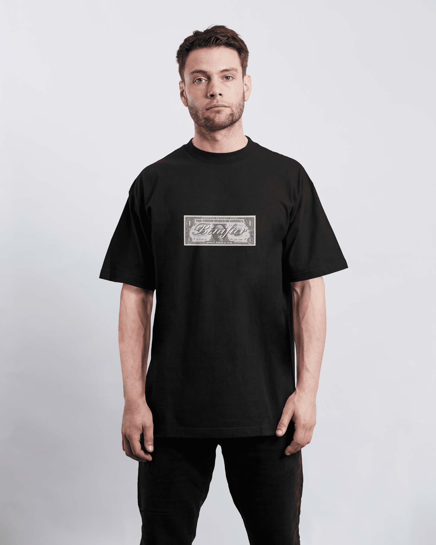T-SHIRT "DOLLAR" BLACK