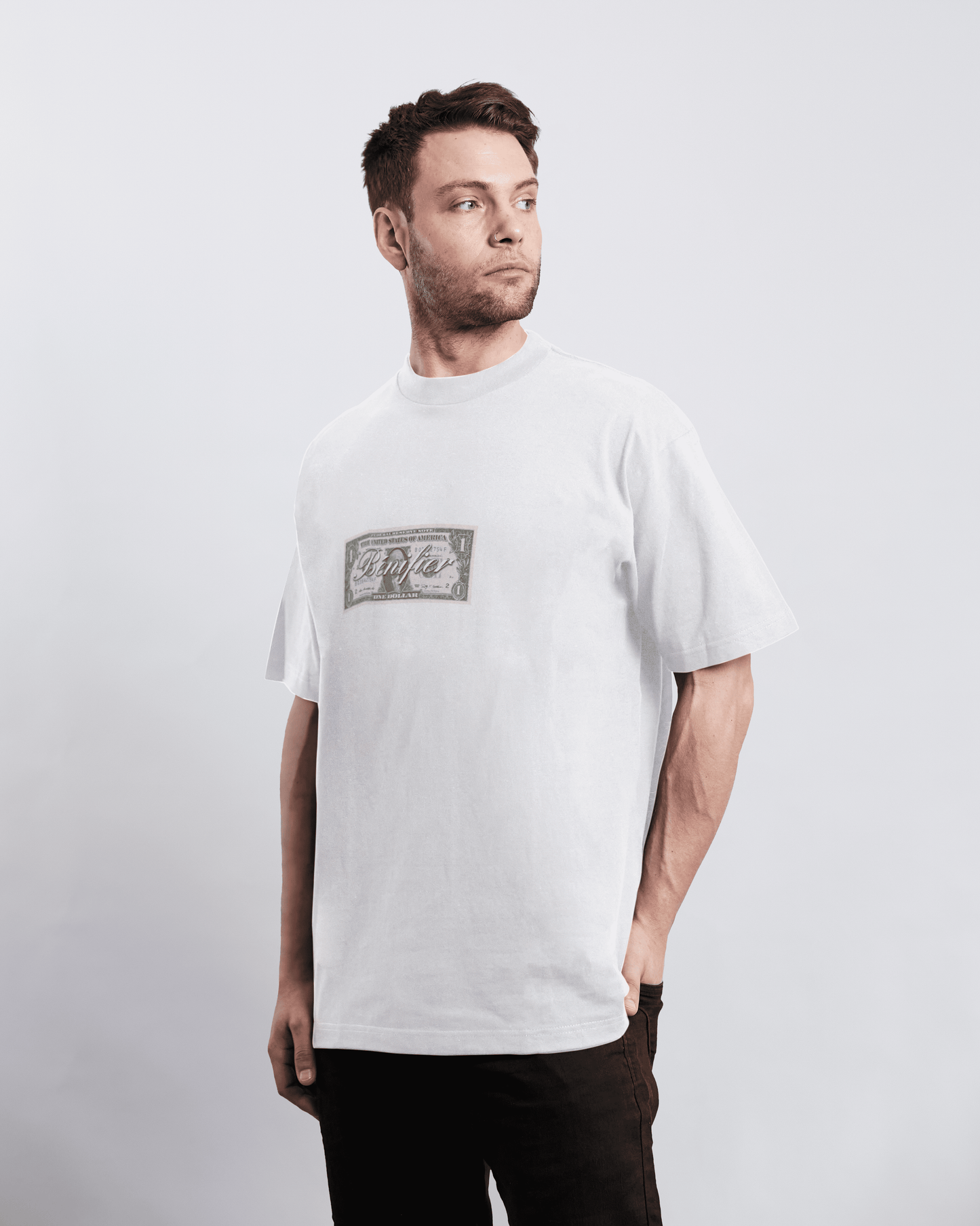 T-SHIRT "DOLLAR" WHITE